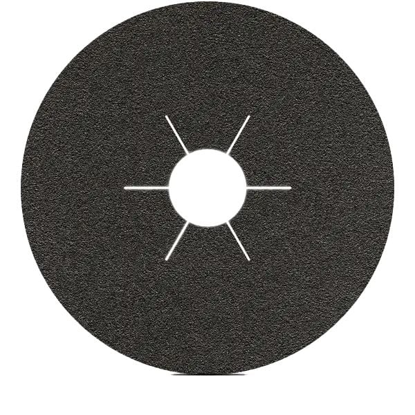 Karbosan Silisyum Karbür Fiber Disk SC Çentikli 180 mm 100 Kum - KAR924050