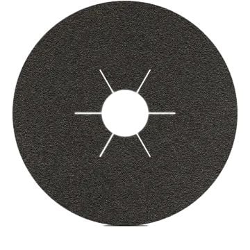 Karbosan Silisyum Karbür Fiber Disk SC Çentikli 180 mm 100 Kum - KAR924050