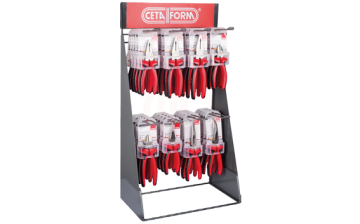 Ceta Form 40 Parça Pense Teşhir Standı (Parlak Krom/Duotech Seri)
