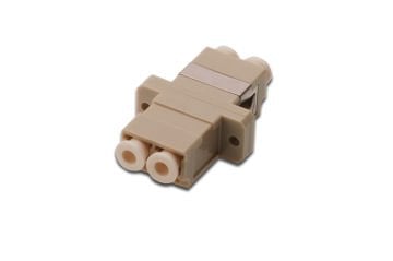 Assmann Digitus Lc / Lc Duplex Coupler, Gri Renk, Seramik Sleeve, Plastik Gövde, Multimode, Sabitlemek İçin Vida Dahil