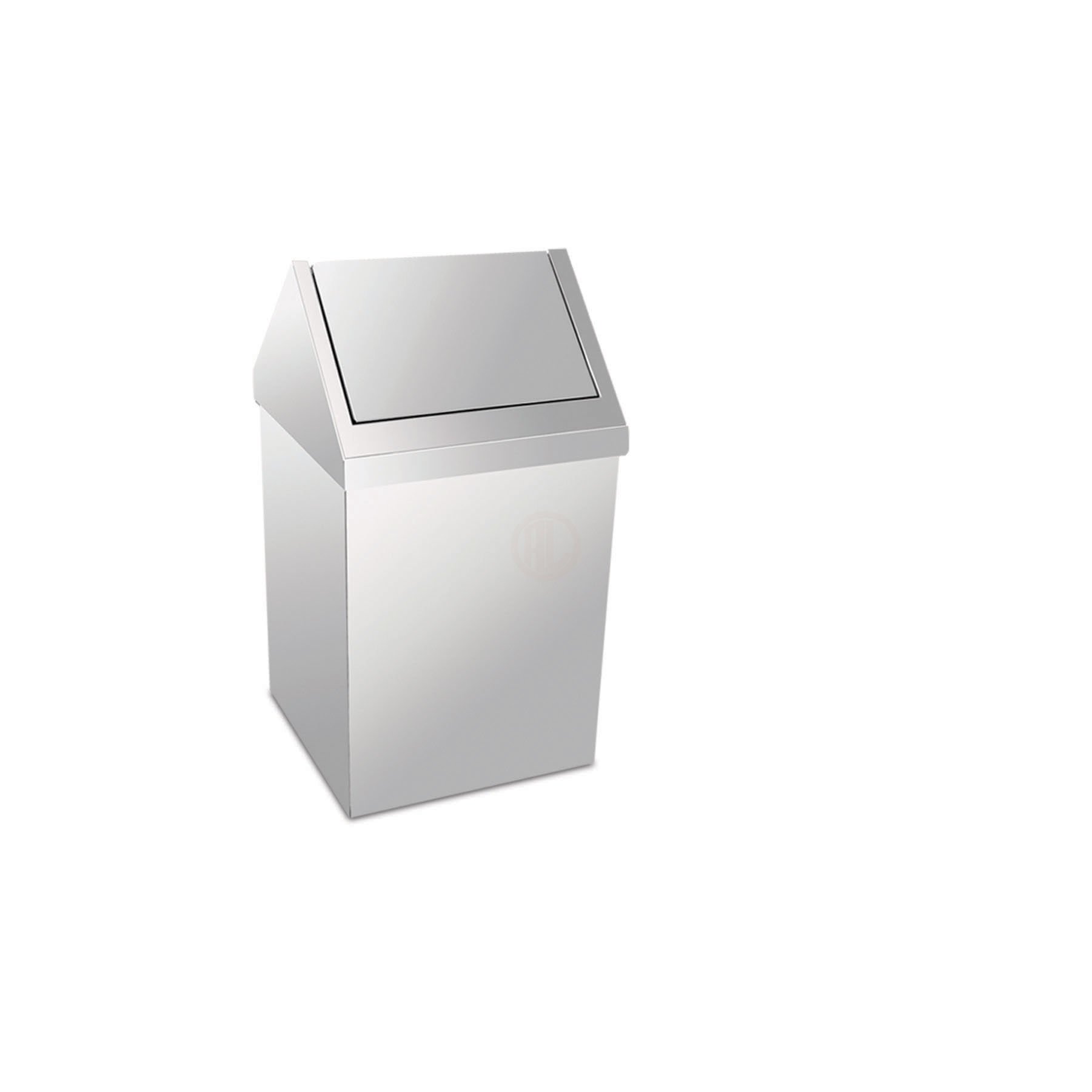 Palex Krom Çatı Kapaklı Çöp Kovası 36 Lt 430 Kalite - 3800-336
