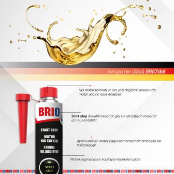 Brio Start Stop Motor Yağ Katkısı 300 Ml
