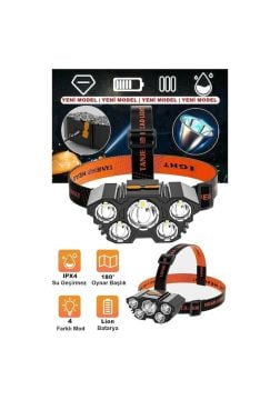 Janva Lt-21 150 W Ulra Güçlü Led Şarjlı Kafa Feneri 5Xled