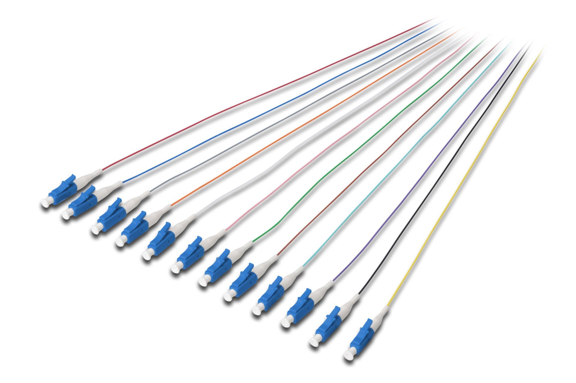 Assmann Digitus Lc Fiber Pigtail , Loose Buffer, 09/125 µ, Dın Iec 304 Renk Kodlu, Singlemode, Os2, Uzunluk 2 Mt, Birim Fiyatıdır