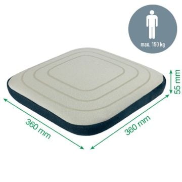 Leitz Ergo Active Wobble Denge Oturma Yastığı, Açık Gri, 65390085, Ergonomik Sandalye Minderi, Kılıflı