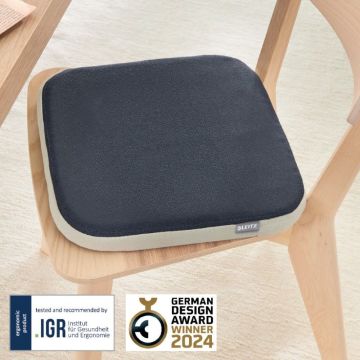 Leitz Ergo Active Wobble Denge Oturma Yastığı, Gri, 65390089, Ergonomik Sandalye Minderi, Kılıflı
