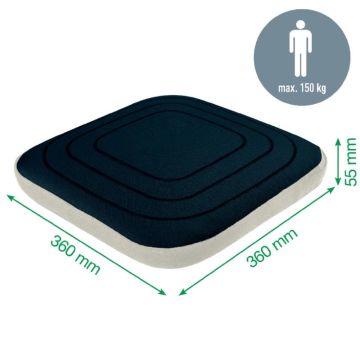 Leitz Ergo Active Wobble Denge Oturma Yastığı, Gri, 65390089, Ergonomik Sandalye Minderi, Kılıflı