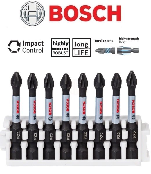 Bosch Vidalama Ucu Impact Control PZ2x50 mm (8 Adet) - 2608522331
