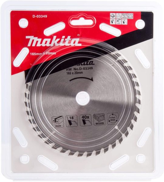 Makita Standart Ahşap Daire Testere 165x20 mm 40 Diş (D-03349)