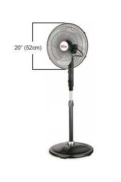 Taflan Sanayi Tipi Vantilatör Siyah/Gri/Beyaz 130W (Fas-20R)