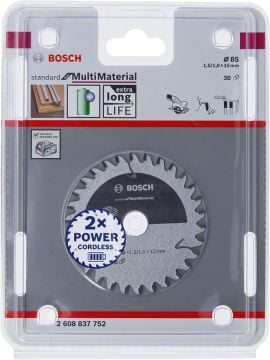 Bosch Daire Testere Bıçağı Standard For MultiMaterial 85x15 mm 30 Diş - 2608837752