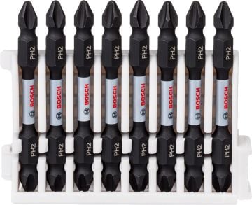 Bosch Vidalama Ucu Çift Taraflı Impact Control PH2-PH2x65 mm (8 Adet) - 2608522337