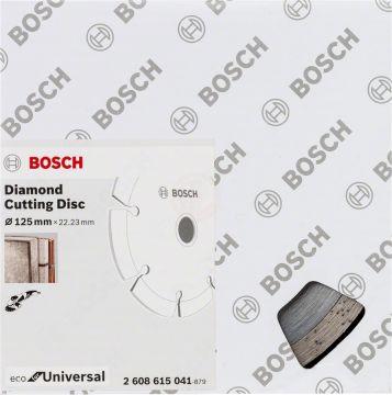 Bosch Elmas Kesme Diski Eco For Universal Segmanlı 125x22,23 mm (10 Adet) - 2608615041