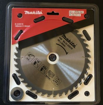 Makita Standart Ahşap Daire Testere 185x30 mm 40 Diş (D-03919)