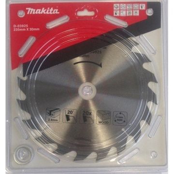 Makita Standart Ahşap Daire Testere 235x30 mm 20 Diş (D-03925)