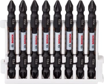 Bosch Vidalama Ucu Çift Taraflı Impact Control PZ2-PZ2x65 mm (8 Adet) - 2608522338