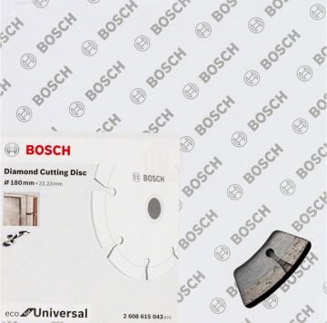 Bosch Elmas Kesme Diski Eco For Universal Segmanlı 180x22,23 mm (10 Adet) - 2608615043