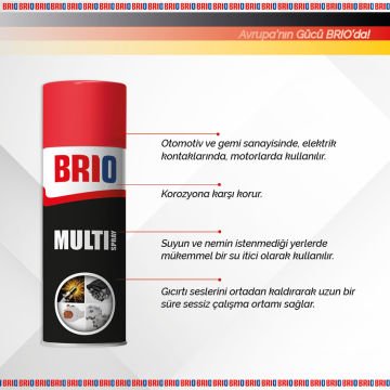 Brio Çok Amaçlı Sprey All in One Multi Spray BR-40 400 Ml