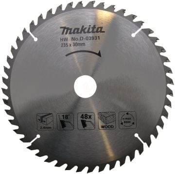 Makita Standart Ahşap Daire Testere 235x30 mm 48 Diş (D-03931)