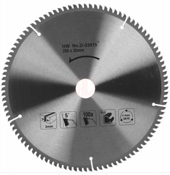 Makita Standart Alüminyum Daire Testere 260x30 mm 10 Diş (D-03975)