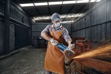 Bosch Büyük Taşlama Makinesi GWS 2200-180 H (180 mm) + Paslanmaz Çelik (Inox) İnce Kesme Disk + Bosch Profesyonel Autolock Şerit Metre 8 M