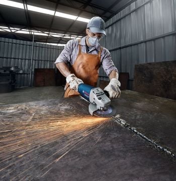 Bosch Büyük Taşlama Makinesi GWS 2200-180 H (180 mm) + Paslanmaz Çelik (Inox) İnce Kesme Disk + Bosch Profesyonel Autolock Şerit Metre 8 M