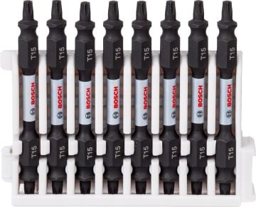 Bosch Vidalama Ucu Çift Taraflı Impact Control T15-T15x65 mm (8 Adet) - 2608522342