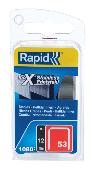 Rapid Zımba Teli 53 Serisi 12 mm Paslanmaz Çelik (1 Pkt/1080 Adet) - 40109512