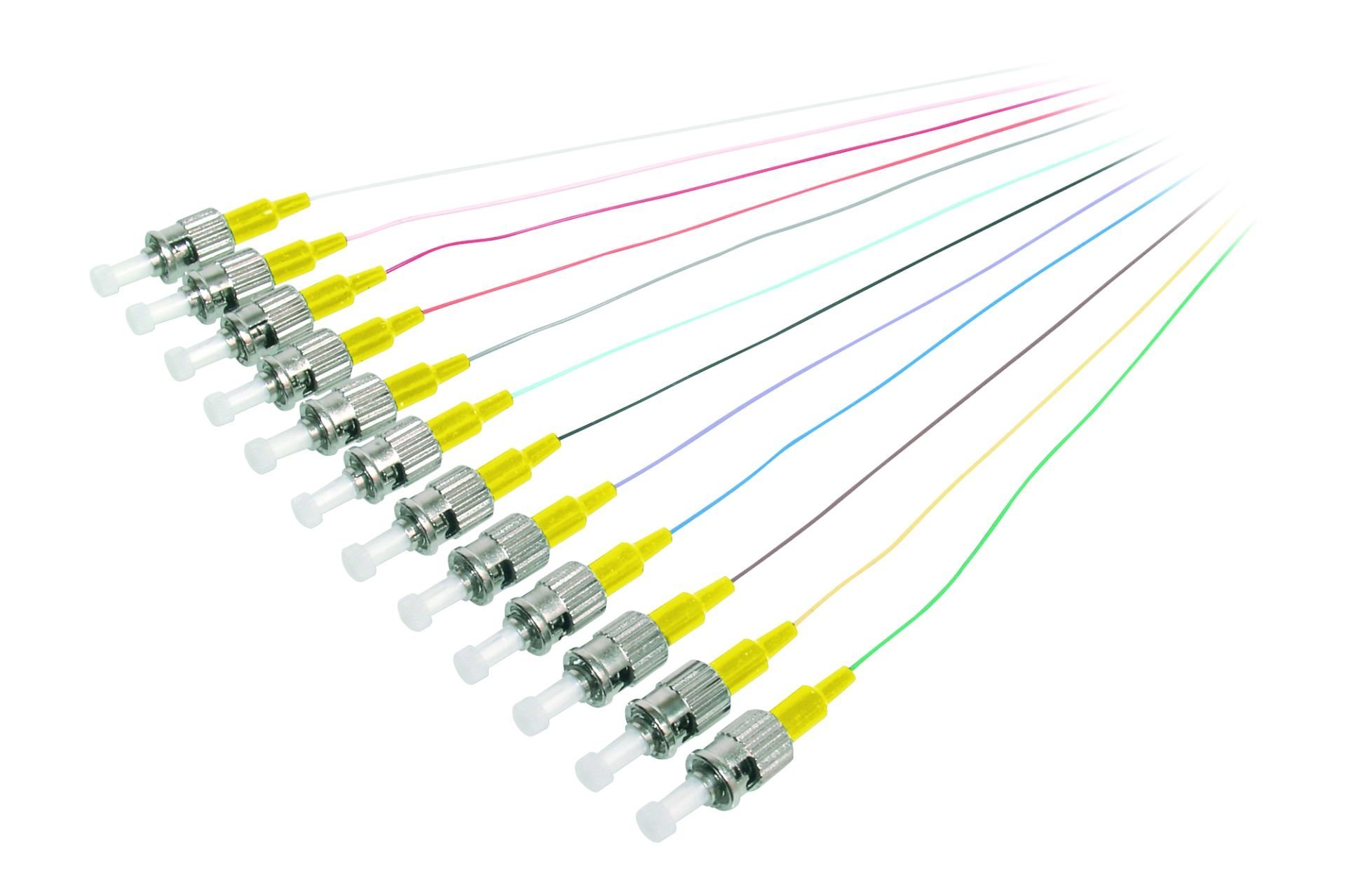 Assmann Digitus St/Pc Fiber Pigtail, Semi Tight Buffer, 9/125 µ Dın Iec 304 Renk Kodlu, Singlemode, Uzunluk 2 Mt, Class Os1, Birim Fiyatıdır