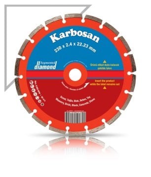 Karbosan Segmentli Elmas Kesici Normal 180x2,2x22,23 mm - KAR950120