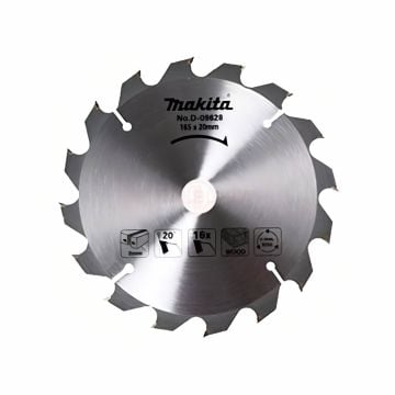 Makita Standart Ahşap Daire Testere 165x20 mm 16 Diş (D-09628)