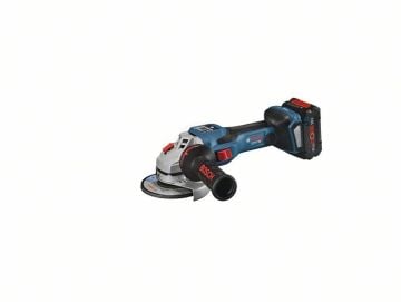 Bosch Akülü Avuç Taşlama Makinesi GWS 18V-15 SC (2 x 8,0 Ah Akü) (125 mm) + Paslanmaz Çelik (Inox) İnce Kesme Disk + Bosch Uzaklık Ölçer Lazerli GLM 40