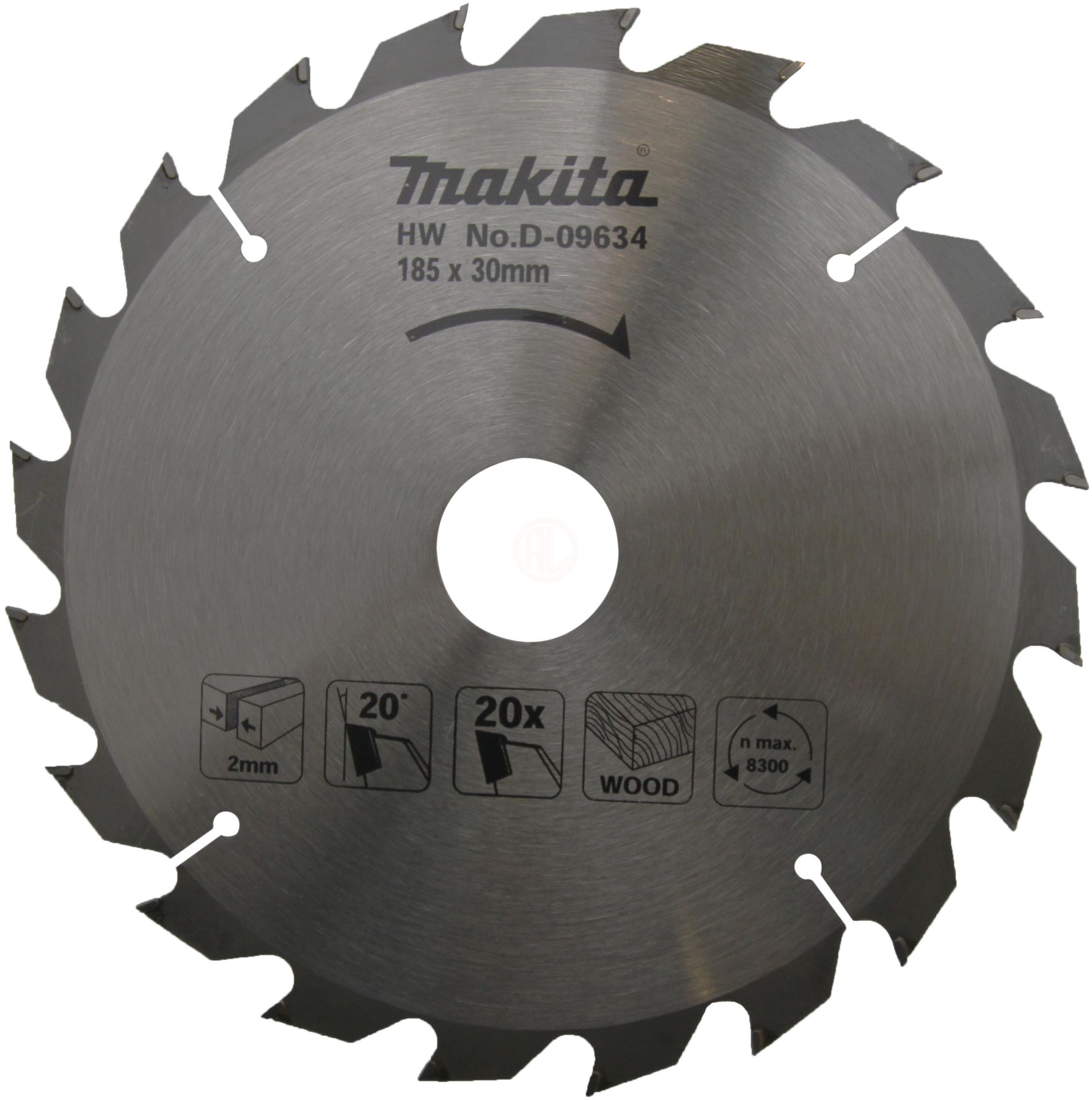 Makita Standart Ahşap Daire Testere 185x30 mm 20 Diş (D-09634)