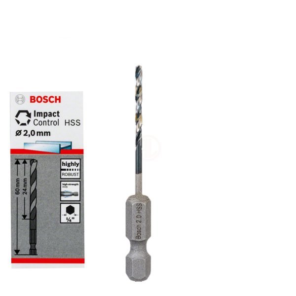 Bosch Çift Taraflı Vidalama Hss 2,0X60Mm 10 Lu Paket İmpact Control - 2608577117