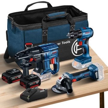 Bosch Gbh 180-Li Kırıcı Delici + Gsr 185-Li Vidalama + GWS 180-Li Avuç Taşlama Set