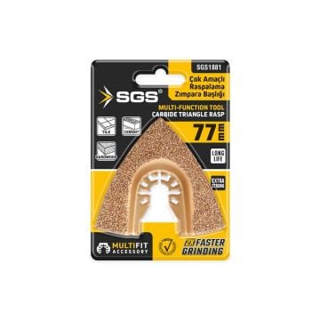 SGS Multı-Tools Kesici Ve Raspalama Zımpara Başlığı Karbür 77Mm