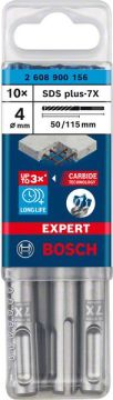 Bosch Kırıcı Delici Uç SDS-Plus-7X Expert 4x115 mm (10 Adet) - 2608900156