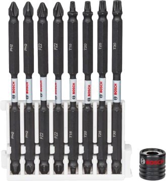 Bosch Vidalama Ucu Çift Taraflı Impact Control Set 110 mm (9 Parça) (Mıknatıslı Tutucu) - 2608522347