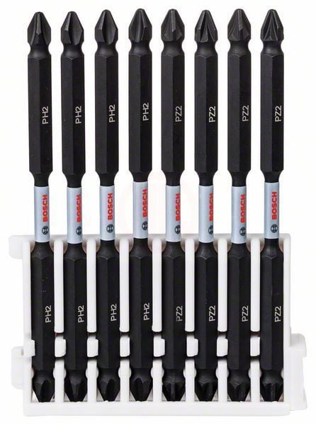 Bosch Vidalama Ucu Çift Taraflı Impact Control PH2-PZ2x110 mm (8 Adet) - 2608522348