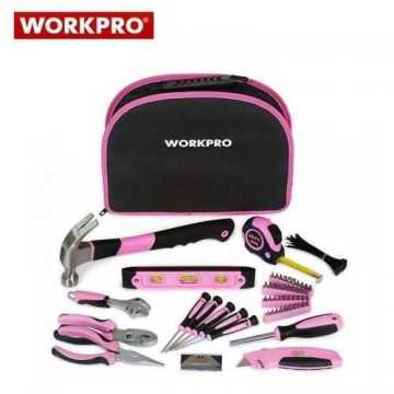Workpro W009012 Çantalı Pembe El Aletleri Seti, 103Parça