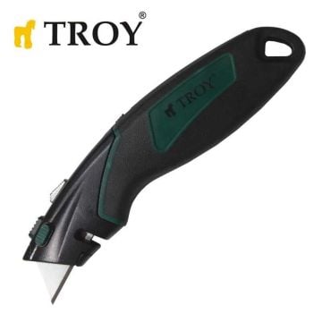 TROY 21605 Profesyonel Trapez Maket Bıçağı, 2 Yedek Bıçaklı