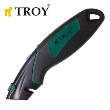 TROY 21605 Profesyonel Trapez Maket Bıçağı, 2 Yedek Bıçaklı