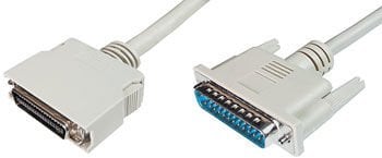 Assmann Ieee 1284 Bi-Directional (Çift Yönlü) Yazıcı Kablosu, Db25 Erkek - Mini Cent36 Erkek, 1.80 Mt