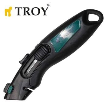 TROY 21608 Profesyonel Trapez Maket Bıçağı, 2 Yedek Bıçaklı