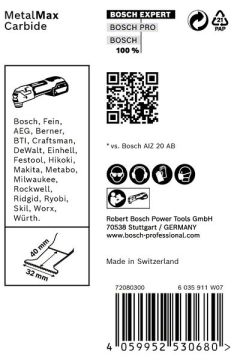 Bosch Starlock Aksesuarı / Expert Starlock Testere Ucu MeMax AIZ 32AT (10 Adet) - 2608900016