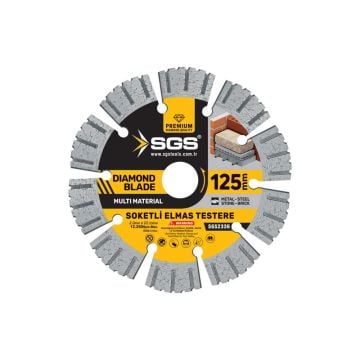 SGS Soketli Elmas Testere Multi-Material 125Mm