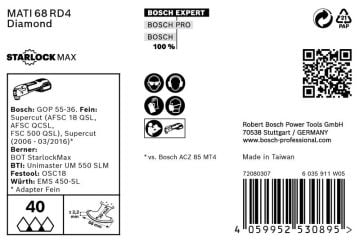 Bosch Starlock Aksesuarı / Expert StarlockMax Testere Ucu GA MATI68RD4 (10 Adet) - 2608900037
