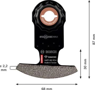 Bosch Starlock Aksesuarı / Expert StarlockMax Testere Ucu GA MATI68RD4 (10 Adet) - 2608900037