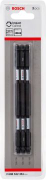 Bosch Vidalama Ucu Çift Taraflı Impact Control T25-T25x150 mm (3 Adet) - 2608522361