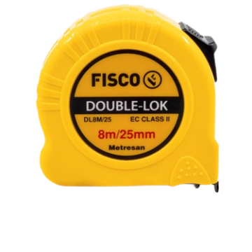 Fisco Çelik Şerit Kısa Metre Double-Lok 8 Mt 25 mm